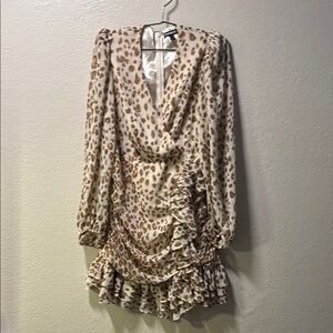 Leopard Print Wrap Dress